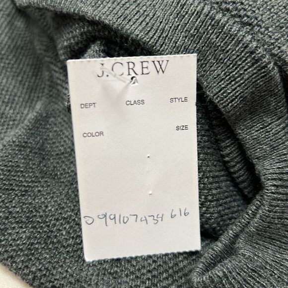 J. Crew BM043 Cotton piqué-stitch crewneck sweater size Large NWT - Picture 7 of 11